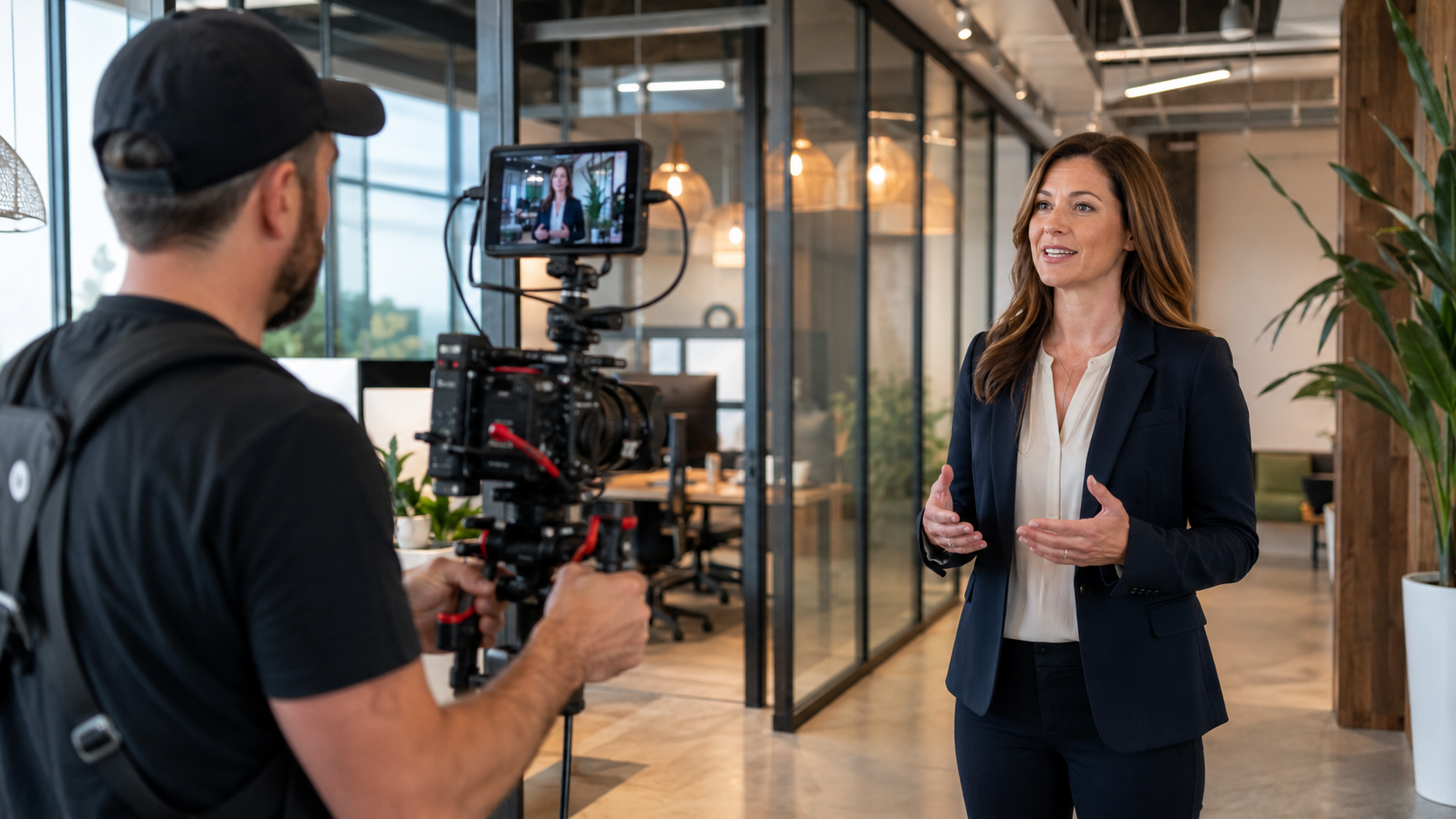 Riprese video in ufficio